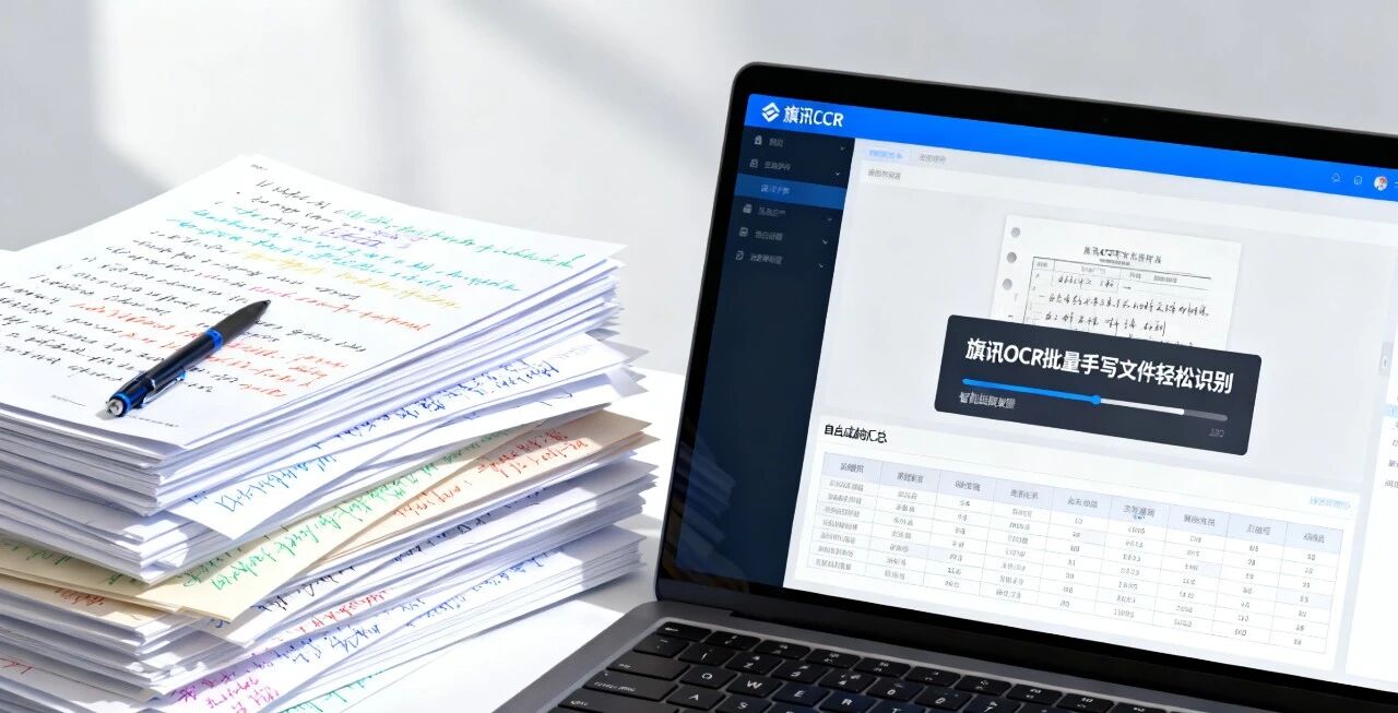 还在为手写文件识别发愁？旗讯 OCR 批量手写文件轻松识别，智能抽取数据，自动生成汇总表格超省事！